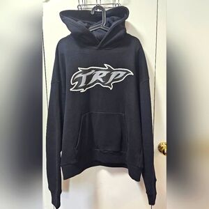 Trapstar Flame Logo Print Hoody Black Men's Size XL